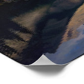 Een toren op het Banff Lake in de Canada MR) Poster (Hoek)