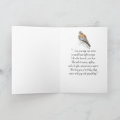 Een torenvalk persoonlijkheid Verjaardag Fun Bird Kaart (Binnen)