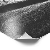 een tornado op een realistische weg foto afdruk (Hoek)