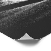 een tornado op een realistische weg poster (Hoek)