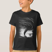 een tornado op een realistische weg t-shirt (Voorkant)
