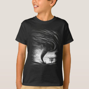 een tornado op een realistische weg t-shirt