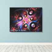 Een toroïde affaire canvas afdruk (Insitu (Houten vloer))