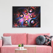 Een toroïde affaire canvas afdruk (Insitu (Woonkamer))