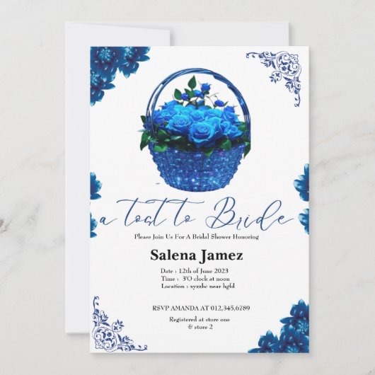 Een tost om bruid emmer bloemenvrijgezellenfeest kaart (Voorkant)