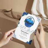 Een tost om bruid emmer bloemenvrijgezellenfeest kaart