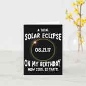 Een totale zonsverduistering op mijn verjaardag Ho Kaart (Gele Bloem)