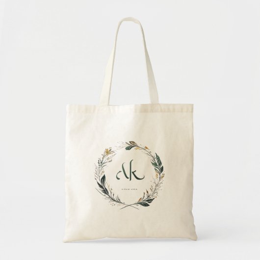Een tote bag met chic bloemmotief (Voorkant)
