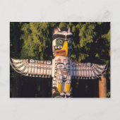 Een totempaal in Vancouver, Canada. Briefkaart (Voorkant)