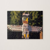 Een totempaal in Vancouver, Canada. Legpuzzel (Horizontaal)