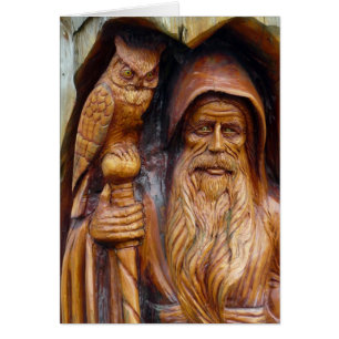 Een tovenaar en Owl ontstaan uit Cavern