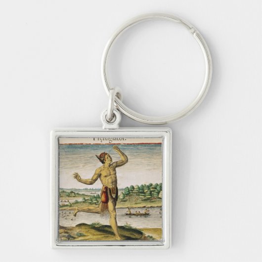 Een tovenaar uit Virginia Sleutelhanger (Voorkant)