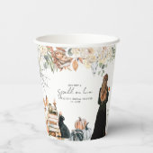 Een Toverroede | Bruidsfeestje met Halloween-thema Papieren Bekers (Achterkant)