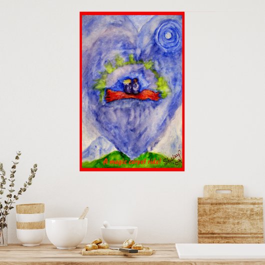 Een tovertapijtrit. poster (Keuken)