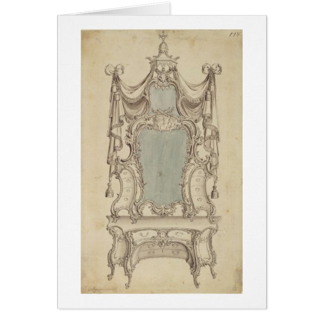 Een "Toylet"-tafel van een herenkabinetschef (Voorkant)