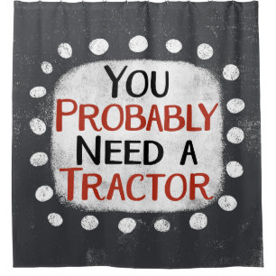 Een tractor douchegordijn nodig