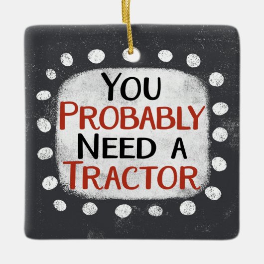 Een tractor Ornament nodig (Voorkant)