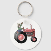 Een tractor uitlijnen sleutelhanger (Voorkant)