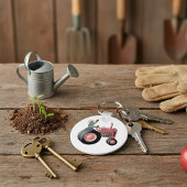 Een tractor uitlijnen sleutelhanger