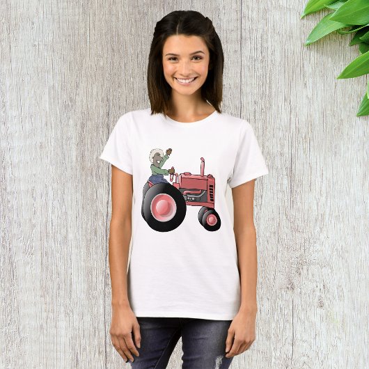 Een tractor uitlijnen t-shirt
