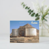 Een traditioneel huis in Wadi Halfa Soedan Briefkaart (Staand voorkant)