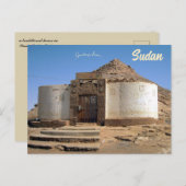Een traditioneel huis in Wadi Halfa Soedan Briefkaart (Voorkant / Achterkant)