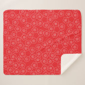 Een traditioneel Japans casual kimono patt Sherpa Deken (Voorkant (horizontaal))