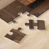 Een traditionele architectonische scene legpuzzel (Zijkant)