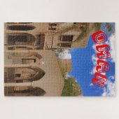 Een traditionele architectonische scene legpuzzel (Horizontaal)