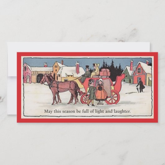 Een traditionele kerstkaart (Voorkant)