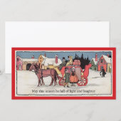 Een traditionele kerstkaart (Voorkant / Achterkant)