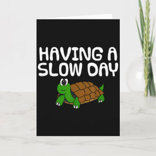 Een trage dag hebben, schildpad pensioen vaders da kaart