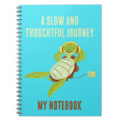 Een trage en doordachte reis notitieboek (Voorkant)