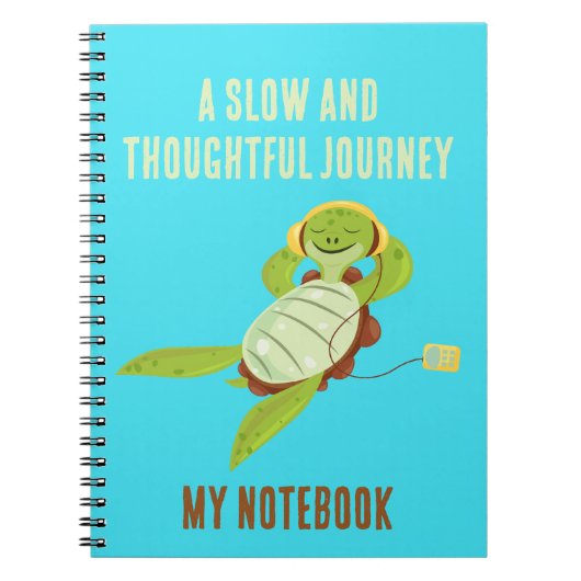 Een trage en doordachte reis notitieboek (Voorkant)