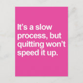 Een trage procesprijsopgave briefkaart (Voorkant)