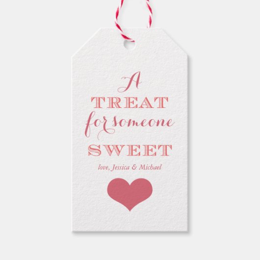 Een traktatie voor iemand lief cadeaulabel (Voorkant)