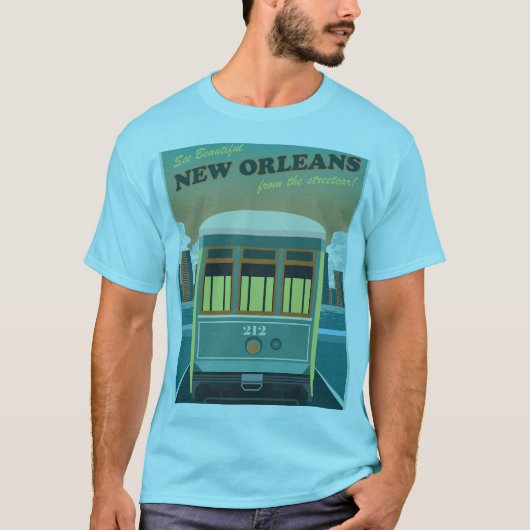 Een tram in New Orleans T-shirt (Voorkant)