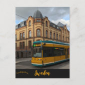 Een tram in Norrköping Briefkaart (Voorkant)