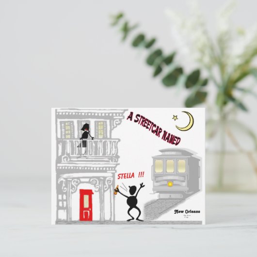 Een tram noemde WENS Briefkaart (Staand voorkant)