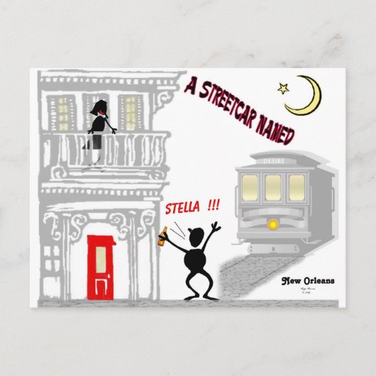 Een tram noemde WENS Briefkaart (Voorkant)