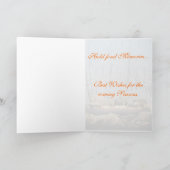 Een Tranquil Burning Yule Login een Snowy Forest Feestdagen Kaart (Binnen)