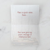 Een Tranquil Burning Yule Login een Snowy Forest Feestdagen Kaart (Binnen)