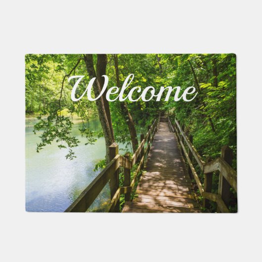 Een Tranquil Hike Welkom Doormat Deurmat (Voorkant)