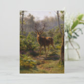 Een trap in het bos feestdagenkaart (Staand voorkant)