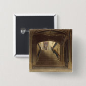 Een trap, Windsor Castle, van 'Royal Residence' Vierkante Button 5,1 Cm (Voorkant /achterkant)