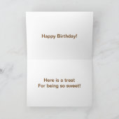 EEN TREAT BIJ "40" OMDAT U "ZWET" BENT KAART (Binnen)