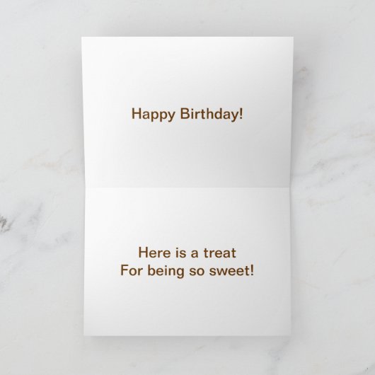 EEN TREAT BIJ "40" OMDAT U "ZWET" BENT KAART (Binnen)