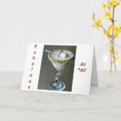 EEN TREAT BIJ "40" OMDAT U "ZWET" BENT KAART (Gele Bloem)