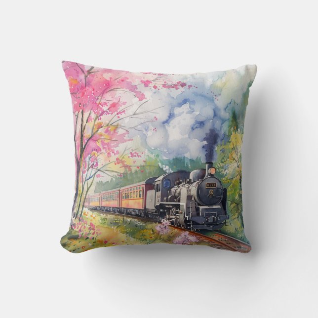 Een trein in de lente kussen (Voorkant)