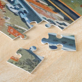 Een trein in de lente legpuzzel (Zijkant)